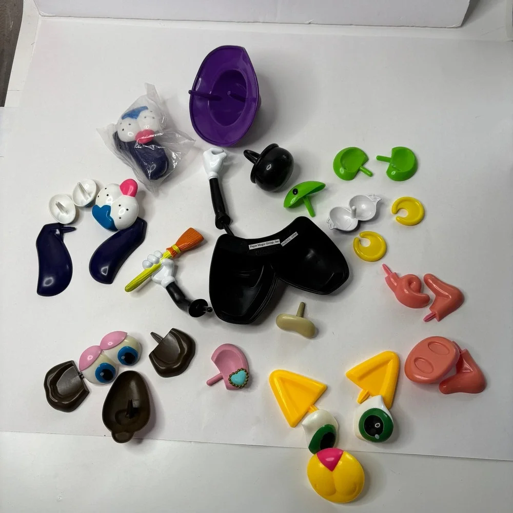 Mr Potato Head Pumpkin Push In Pieces Witch Dog Pig Dog Cat Vintage Halloween